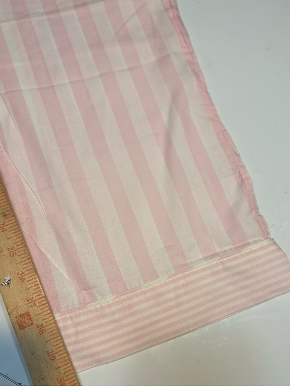 Victoria's Secret pink and white striped pajama pants large - Picture 7 of 9